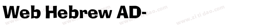 Web Hebrew AD字体转换